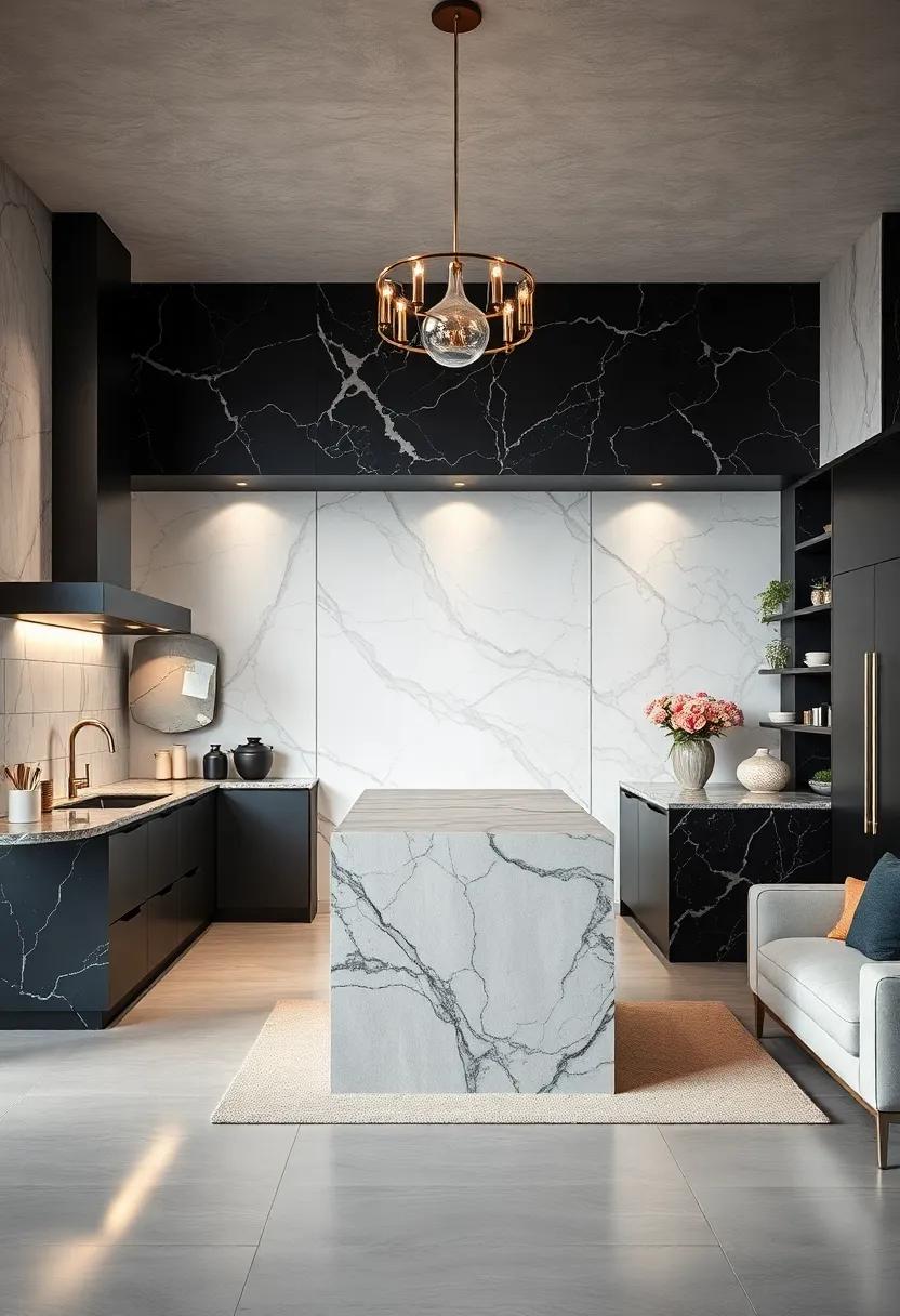 Custom⁣ Creations: Celebrate bespoke kitchen designs that tailor black and marble elements ‌to fit your⁢ unique vision and spatial‍ needs