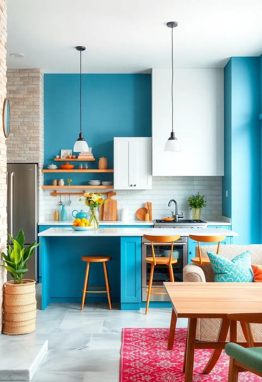 Family-Friendly Fun:⁢ Choose a playful robin's egg‍ blue for ⁣the ⁤walls, accented with white cabinets and ⁣colorful decor ‍pieces for a⁣ whimsical touch