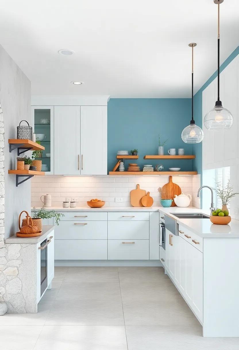 Bold⁣ Navy Elegance: create a striking contrast by⁢ painting​ your walls a ‍deep navy while keeping ​cabinets⁢ bright white for a sophisticated look