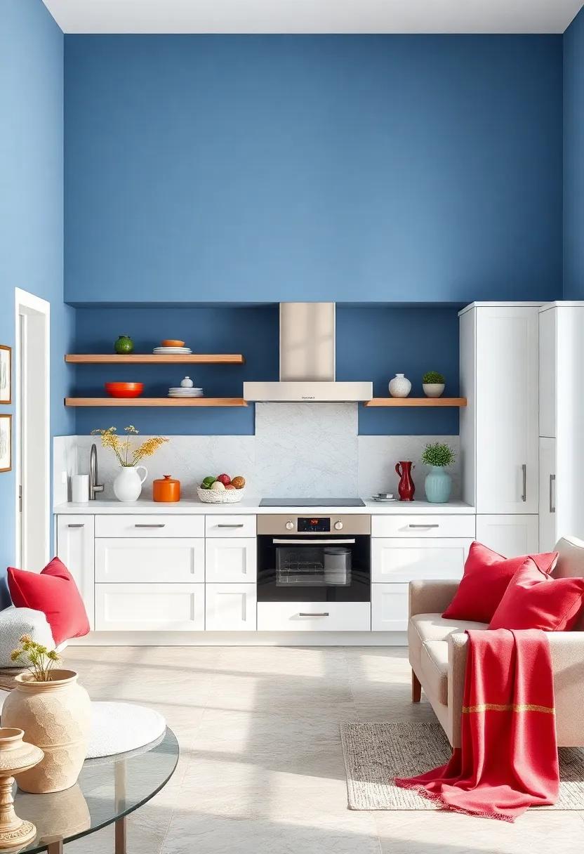 Serene Sanctuary: ⁤Choose a soft, ⁢muted⁣ blue for ‍the walls to‍ create a calming sanctuary,‌ complemented by ⁣glossy white cabinets for a⁢ touch​ of‍ elegance