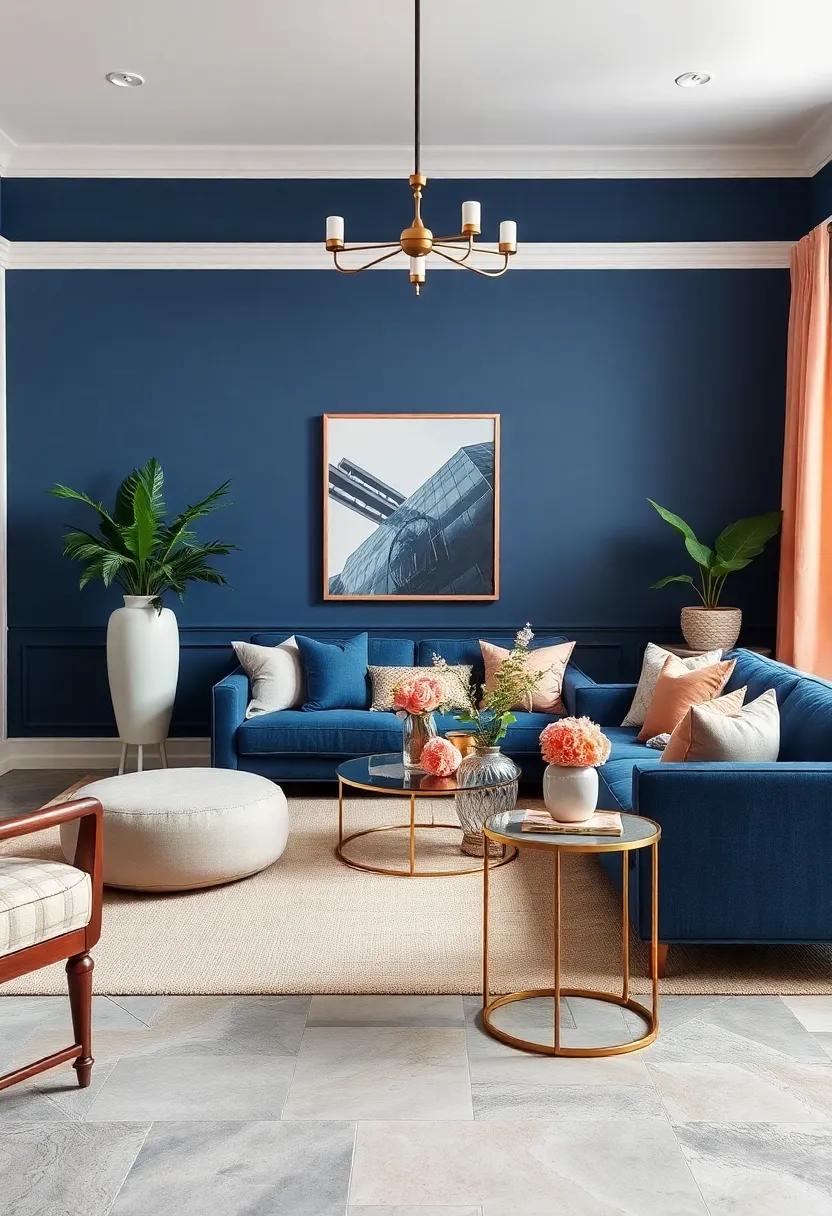 Vintage Finds: ‌Incorporate antique or vintage pieces ⁣with soft peach detailing,​ such as side tables, to add a timeless charm ⁣to your living room