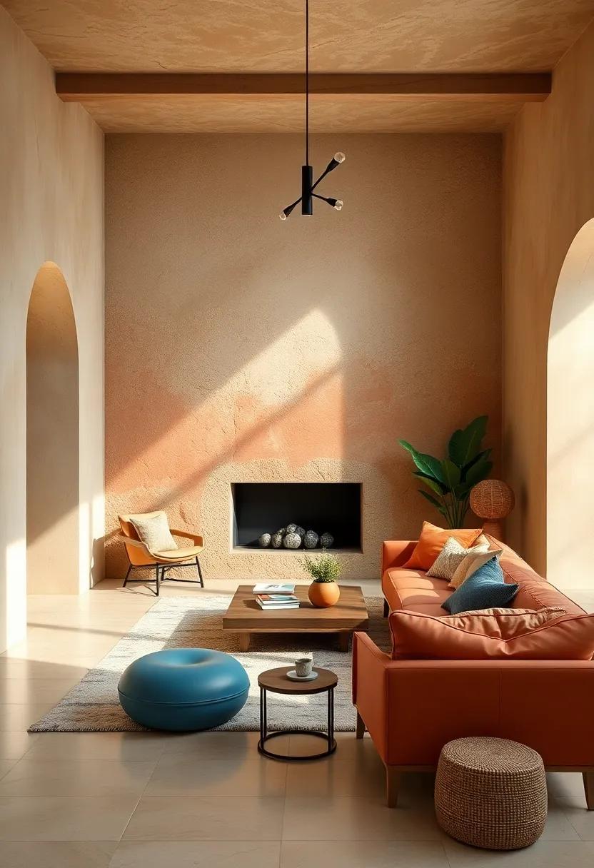 Earthy⁣ Layering: Layer various tones of clay on different walls ​to create a gradient effect,‌ reminiscent of layered ​cliffs seen along ⁢Mediterranean coastlines