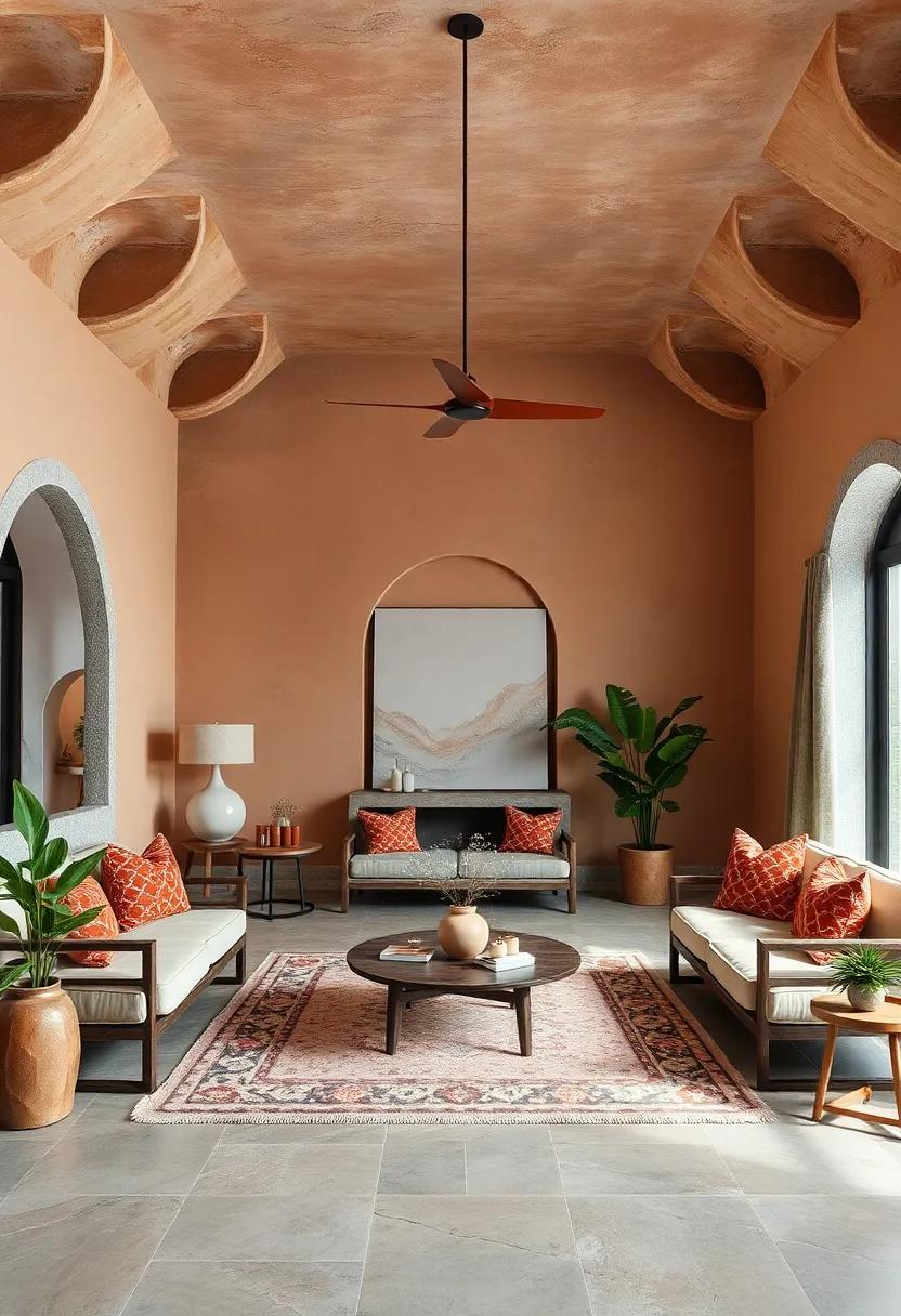 Feature‍ Ceilings: Don’t shy away from painting ceilings in a‍ clay tone—this unexpected touch can create ⁤a ⁢cozy ambiance⁤ that‌ draws ⁤the eye upwards