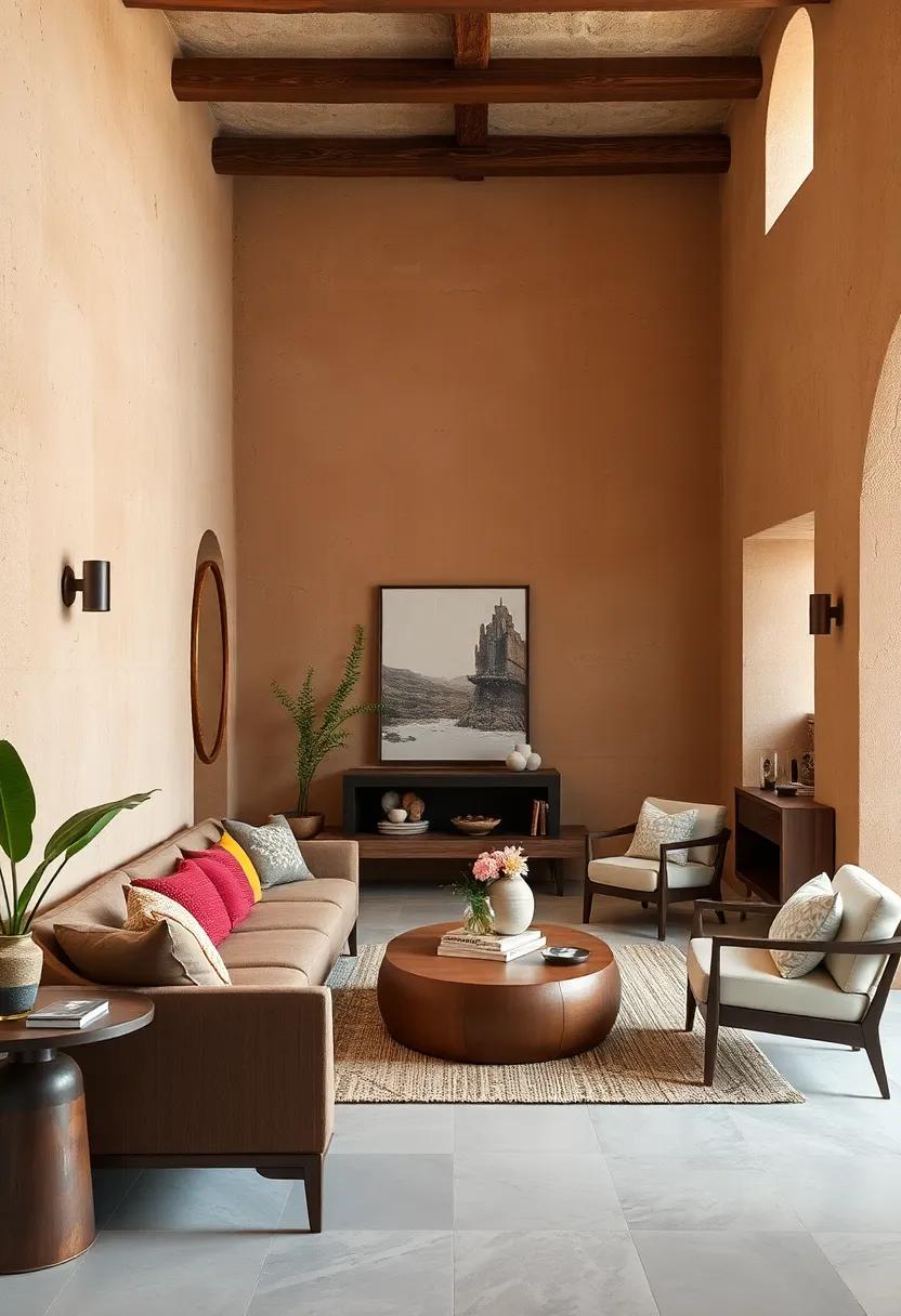 Textured Finish: Experiment with a stucco-like ‌finish in ⁤rich, sandy clay tones to‌ achieve a‍ classic⁢ Mediterranean look that adds visual intrigue and tactile warmth