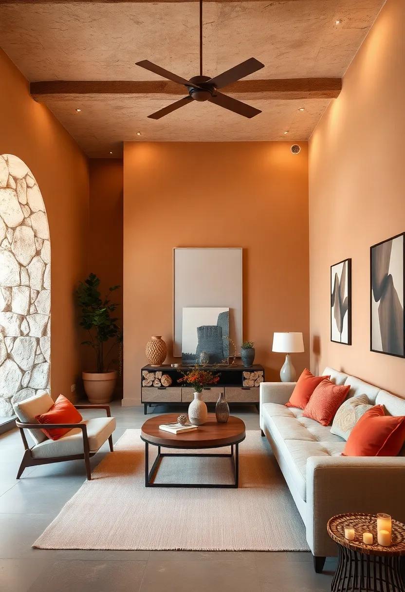 Warm Lighting:⁤ Choose warm, ambient​ lighting that complements clay tones on the walls, which enhances⁢ the inviting​ atmosphere and emphasizes the cozy Mediterranean aesthetic