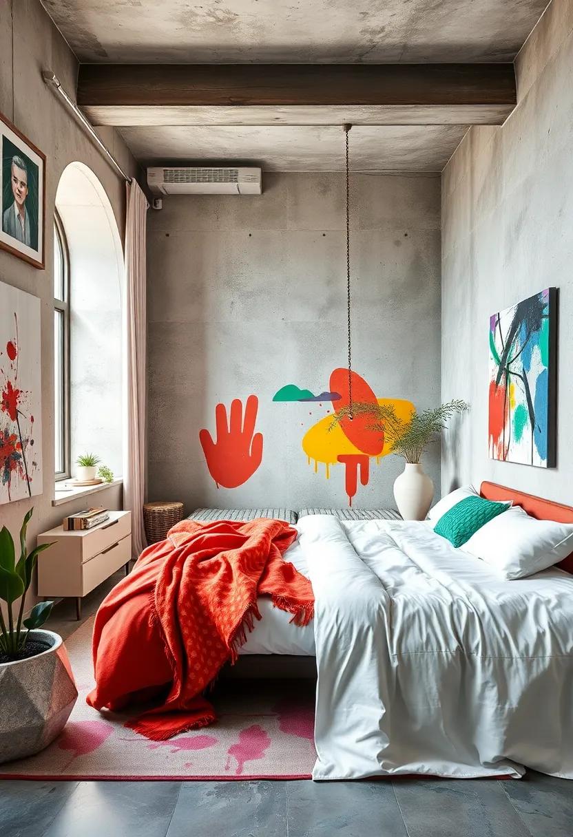 Artistic expression: Use bold brush strokes and⁤ vibrant splatters as your inspiration, creating a dynamic space that encourages artistic exploration and imagination