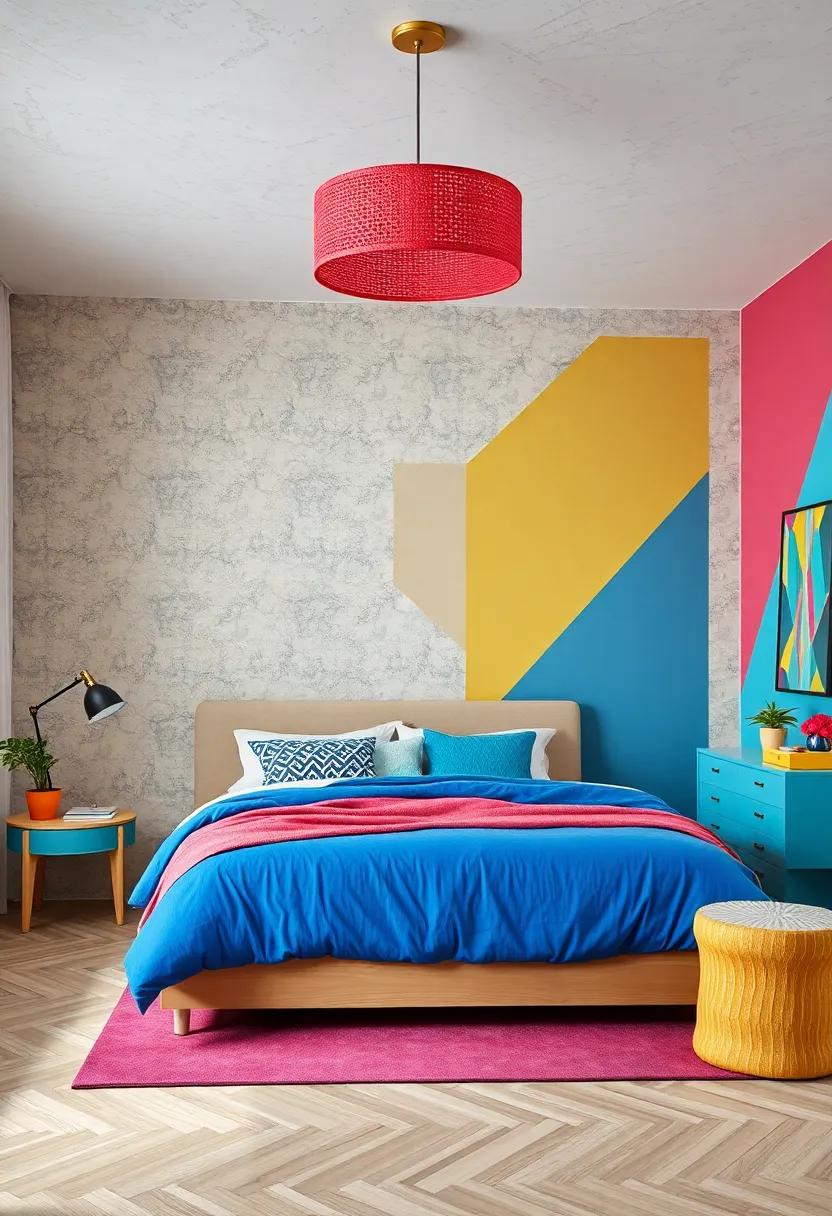 Colorful Geometry:​ Use lively geometric patterns and shapes to create a stylish, ‍modern space ⁣that ⁤feels organized⁢ yet playful