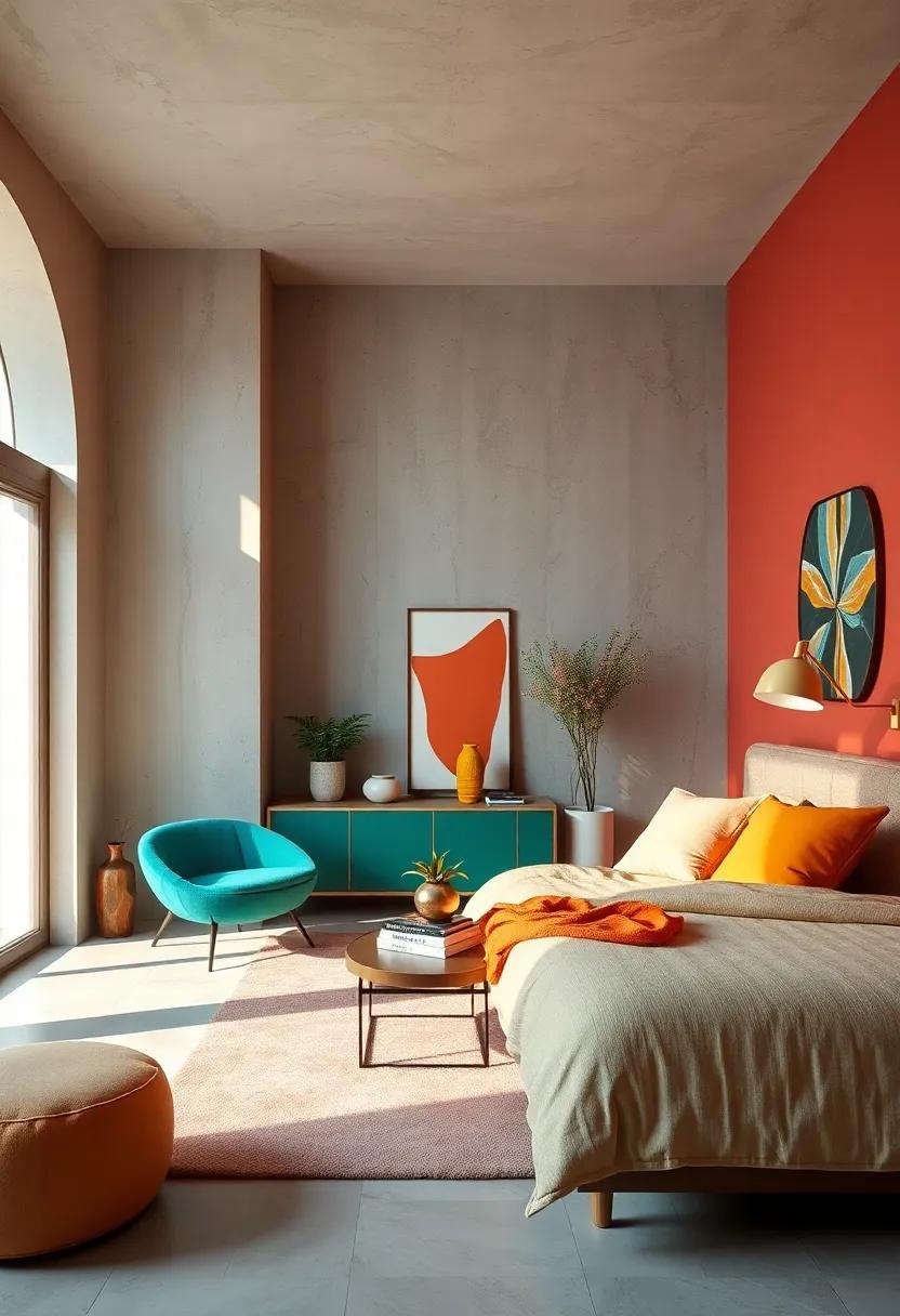 Modern Minimalism: Achieve a sleek and stylish look with a pop ‍of color through furniture or accessories, allowing vibrant accents to shine against a neutral backdrop