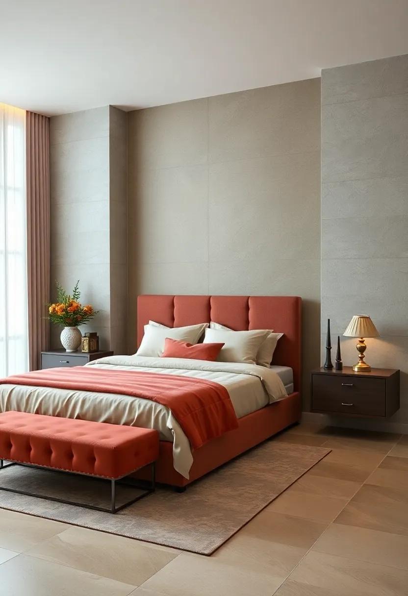 Vintage⁣ glam: Step into a glamorous vintage-inspired bedroom with elegant floating nightstands that evoke the charm of the ⁤past, enhanced ⁤by ornate decor and ⁤luxurious fabrics⁢ for a timeless look