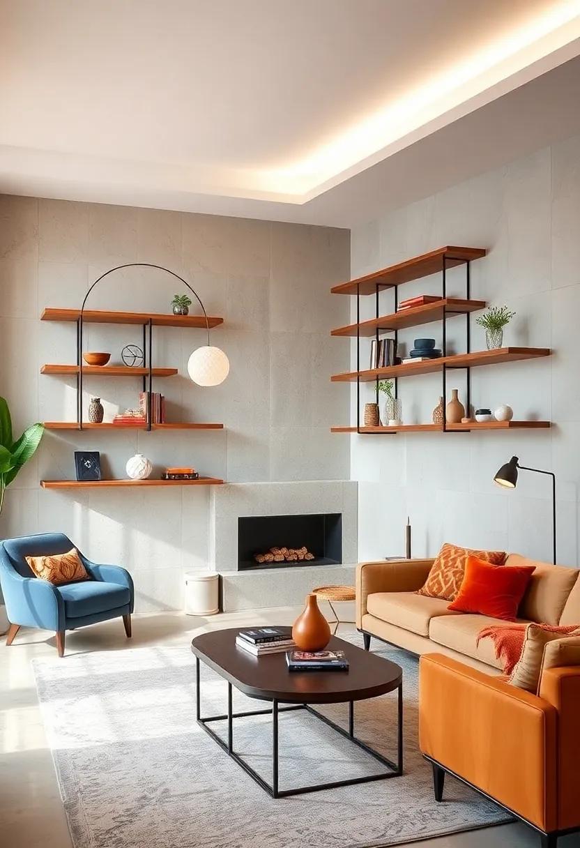 Statement Piece ⁢Sculptural Shelves: Make⁣ a bold statement with sculptural shelves that are as ​much art as they are functional storage