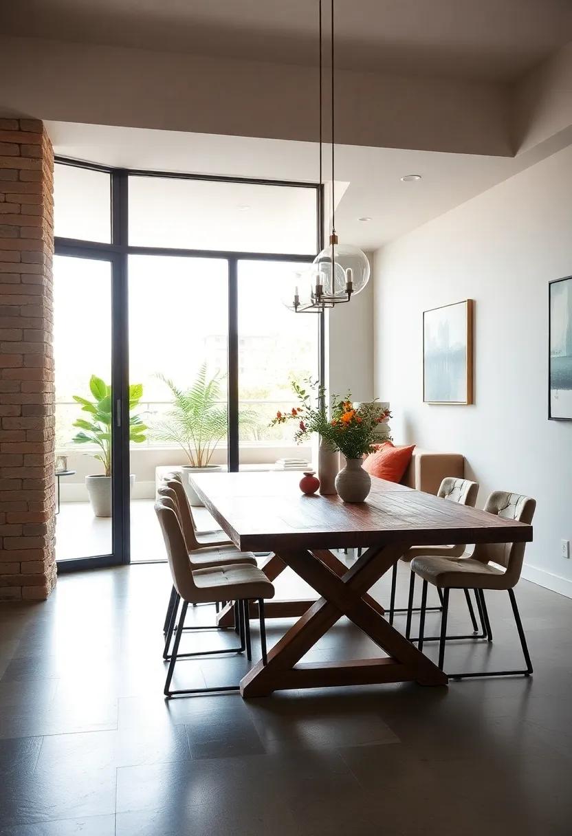 Trestle Base Table: Embrace the rustic charm of a trestle‌ table, which combines traditional design with practical⁢ sturdiness for a classic look