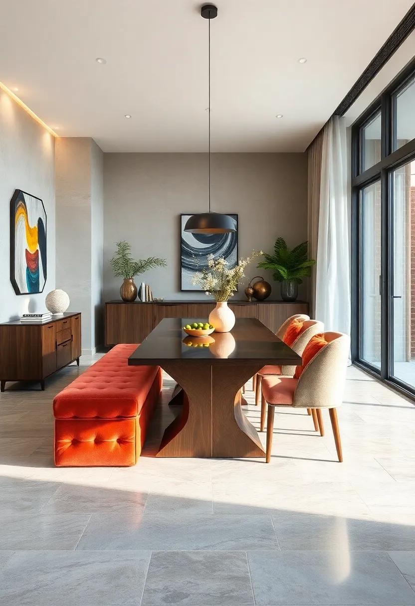 Upholstered Elements: Add comfort through upholstered dining benches or chairs, creating a⁢ soft and inviting dining experience