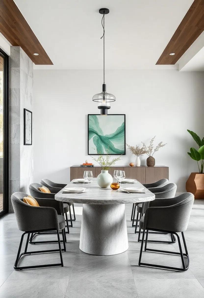 nature's Palette:⁢ Use a table featuring shades inspired by nature, such as greens and browns, to⁣ create a calming dining environment that connects with the outdoors
