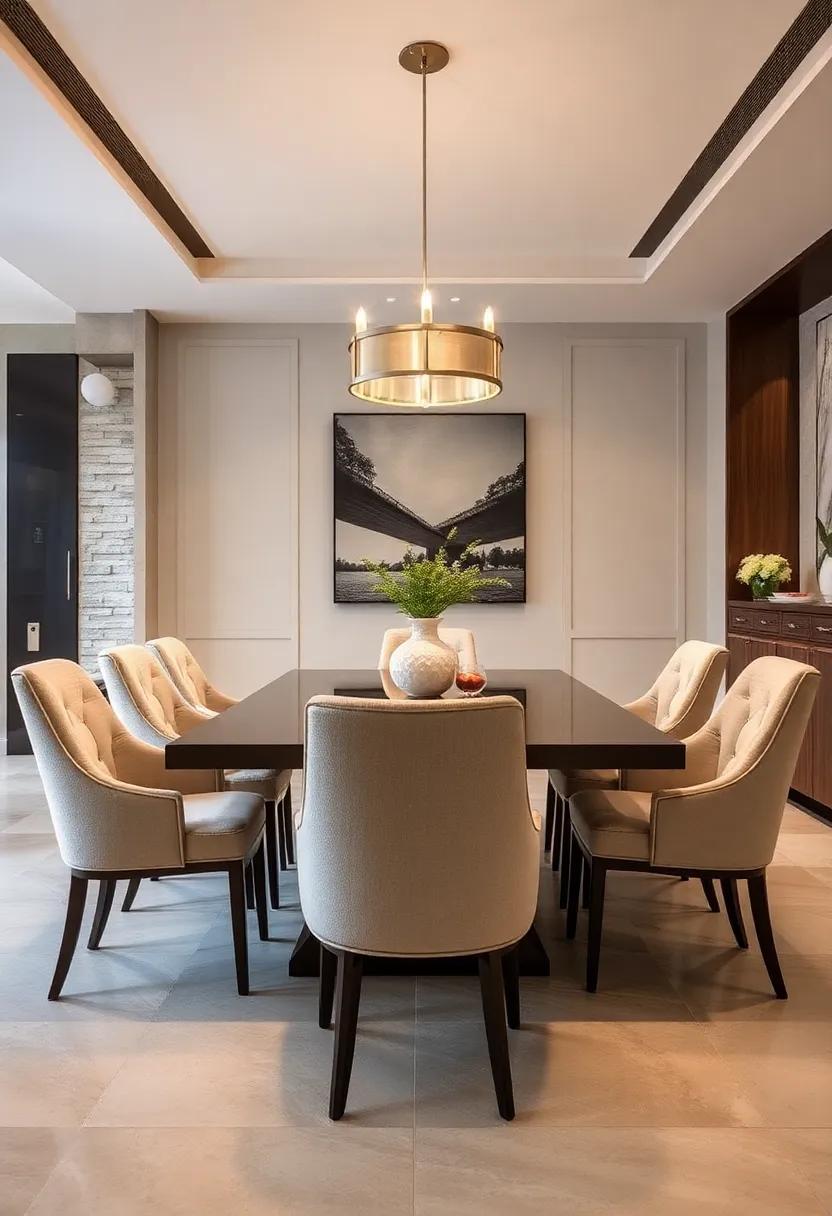 Luxurious Upholstered Dining Chairs: Pair your table with plush, upholstered dining chairs that add a layer of elegance ​and comfort‌ to your dining experience