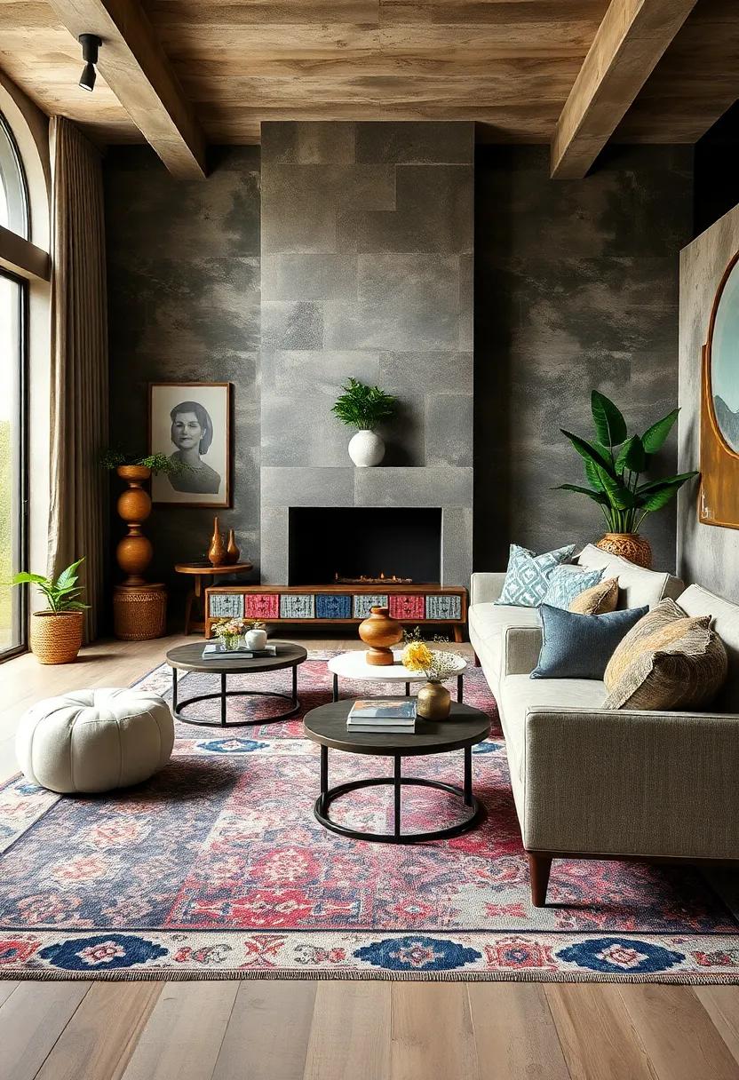 Patterned Rugs: Use ‍area ⁣rugs⁤ with‍ contrasting designs ⁣to delineate ⁢spaces while adding warmth and character