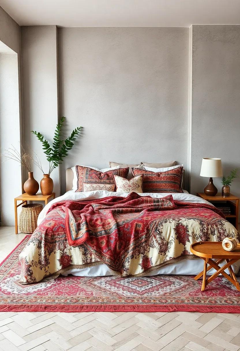 Bohemian Bedspreads: Layer‍ different textiles on ‌your bed for a relaxed, bohemian vibe that​ feels ​inviting