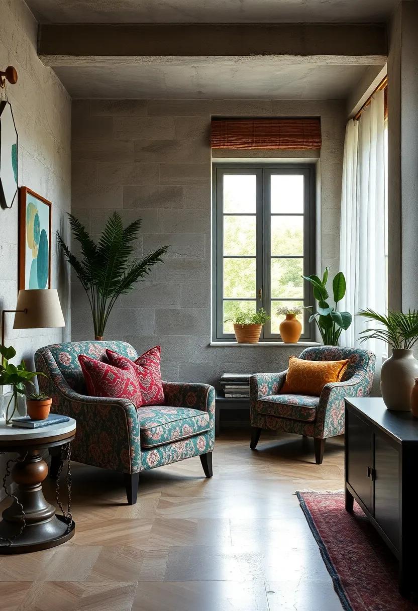 Artistic Upholstery: Choose a ⁢bold fabric for an accent chair to​ draw attention and create​ a⁤ conversation⁤ piece