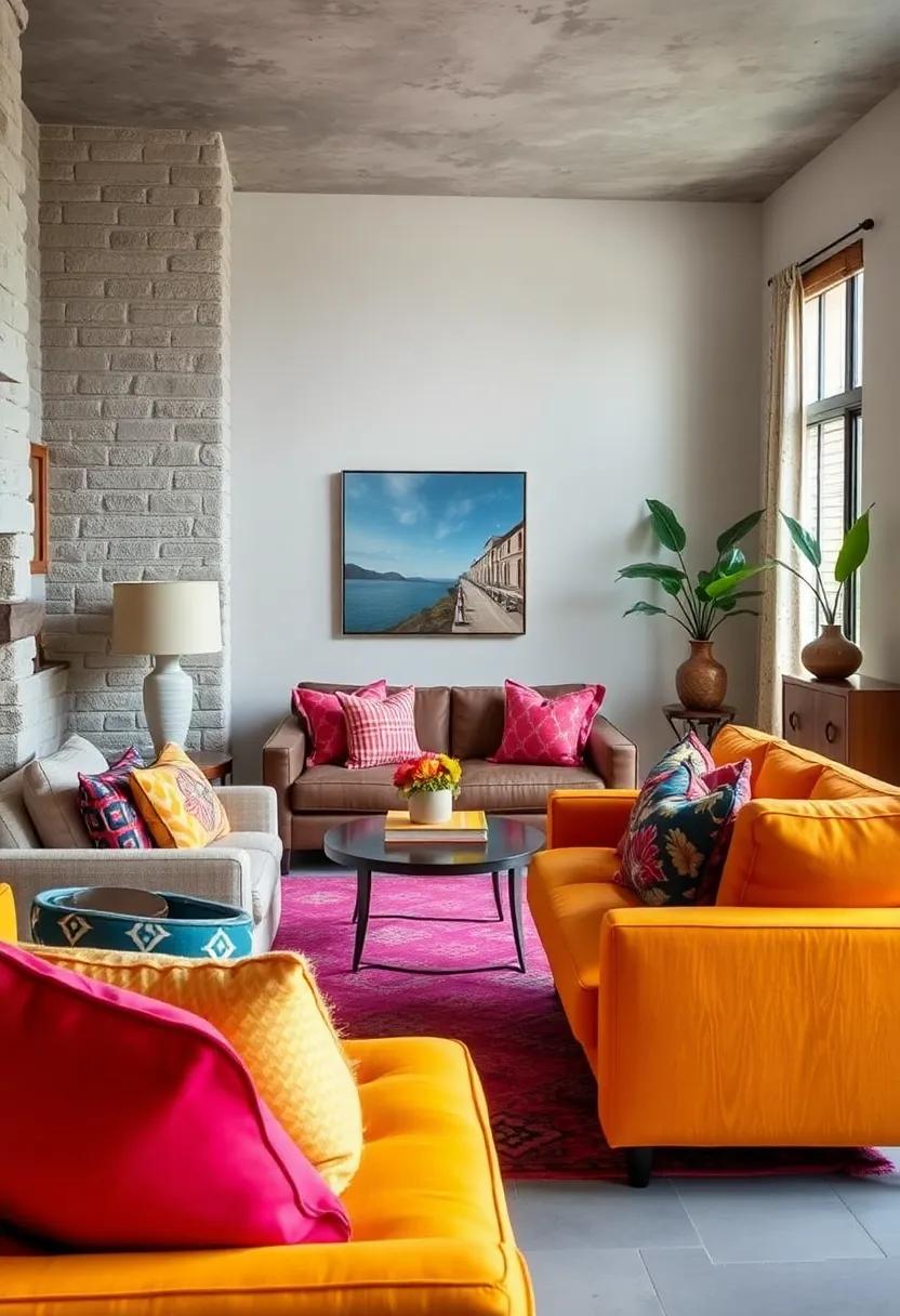 Start Small: Incorporate bold patterns through⁤ accent pillows or throws to ⁢test the‌ waters of vibrant ⁢decor