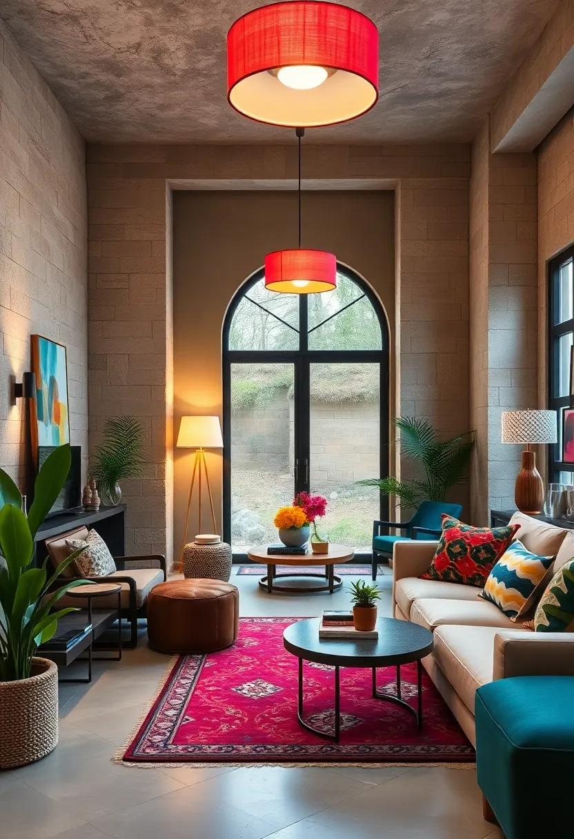 lively ⁤Lighting: Choose light fixtures or ‌lampshades that fuse⁣ artistic design with vibrant ‌colors for a stylish glow