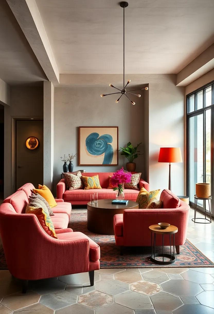 Statement​ Furniture:​ Invest ⁤in a unique​ chair or sofa upholstered in a striking fabric that becomes a ‍conversation piece
