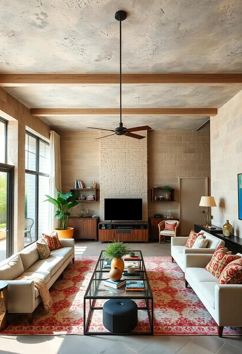 Dimensional⁤ Ceilings: Consider the frequently ​enough-overlooked⁣ ceiling, adding wooden beams ‍or textured paint for added intrigue