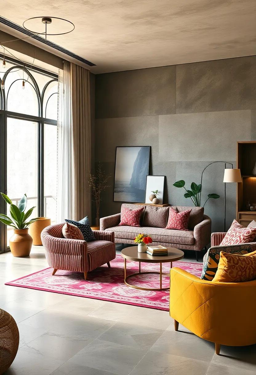 Mixed-Patterned Upholstery: Dare to mix prints on ​furniture to create personality and flair while⁤ maintaining coherence