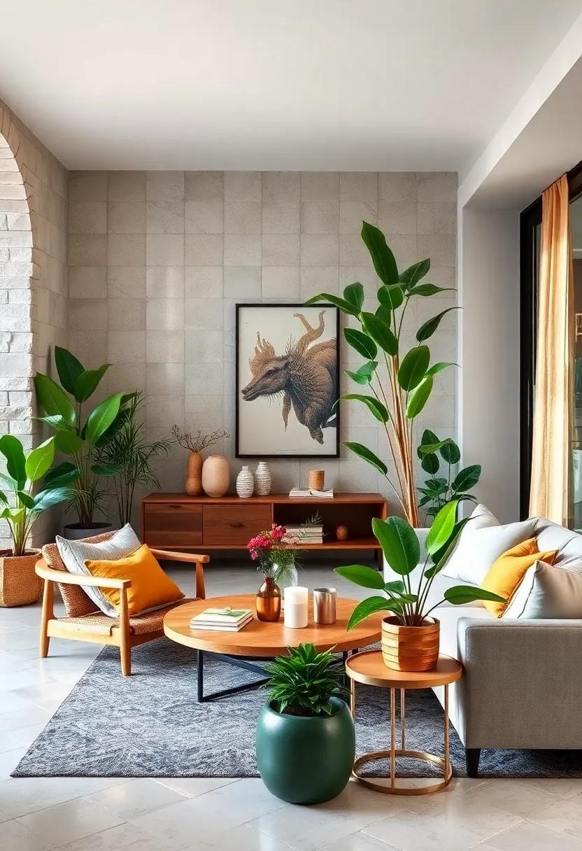 Organic Greenery: Introduce plants ⁤with varied ​leaf textures,adding life and vibrancy to your eclectic decor