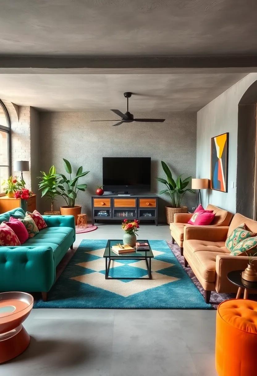 Funky Eclectic Mix: play with mismatched furniture, ‍bold colors, and surprising patterns that celebrate an artistic spirit and a love for‌ the unconventional