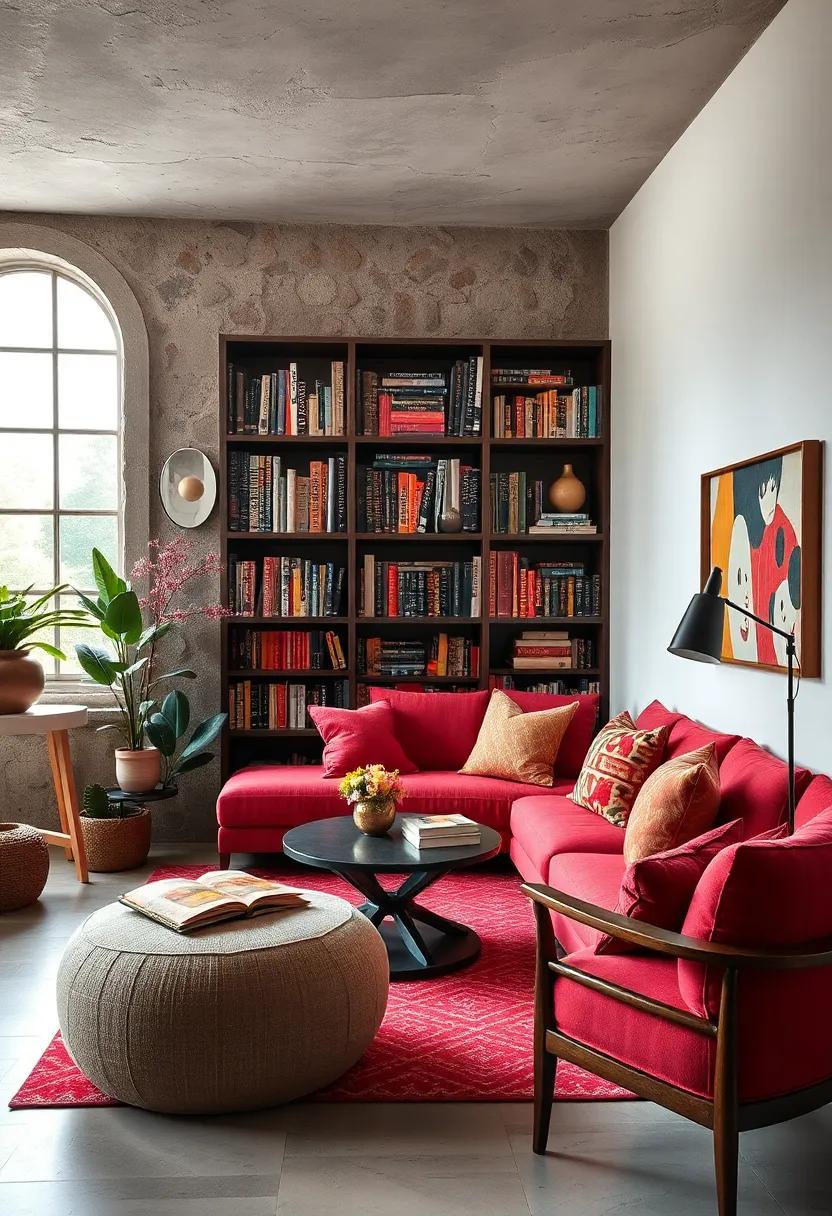 Cozy Library Nook: Design a reading⁢ corner filled with rich,warm colors and vibrant book displays,inviting relaxation and a love of literature