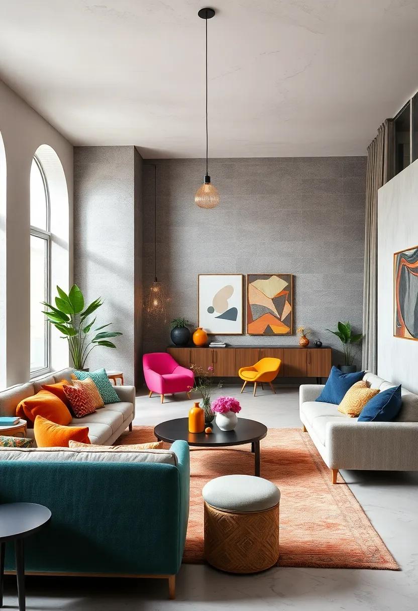 Monochrome Magic ​with a Twist: Use a predominantly monochromatic palette,‍ accented with unexpected​ splashes of color to create intrigue and elevate your decor