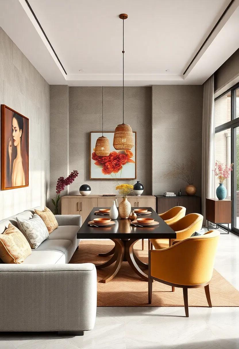 Global Touches: Integrate decor‍ or textiles from different‍ cultures,⁤ such⁣ as Moroccan lanterns or Asian ceramics, to create a worldly dining atmosphere
