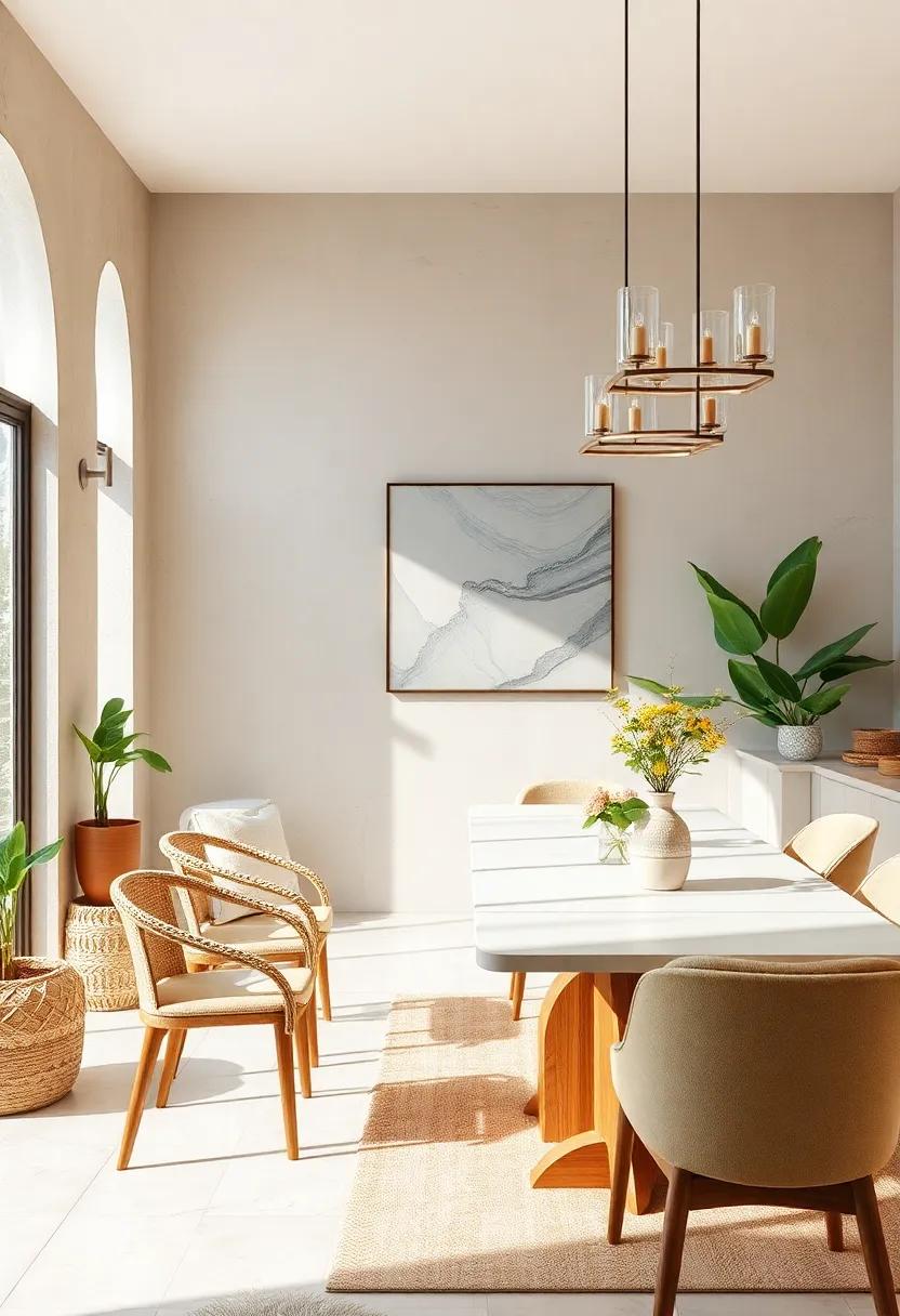 Stylish Centerpiece: Create a stunning table centerpiece with ‌fresh⁣ flowers, sculptural candles, or a unique decorative object to draw attention