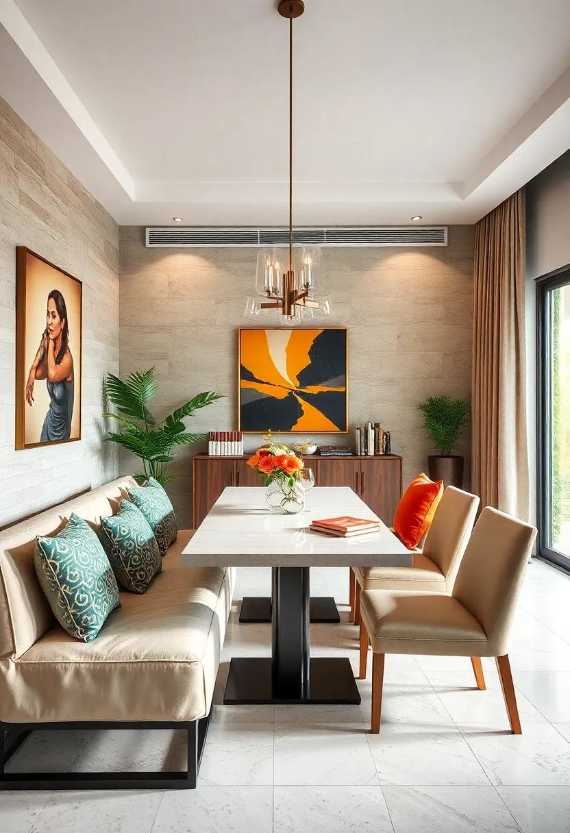 hidden Storage: Incorporate stylish ⁣storage solutions like⁤ benches with hidden​ compartments to keep⁣ your dining area clutter-free and chic