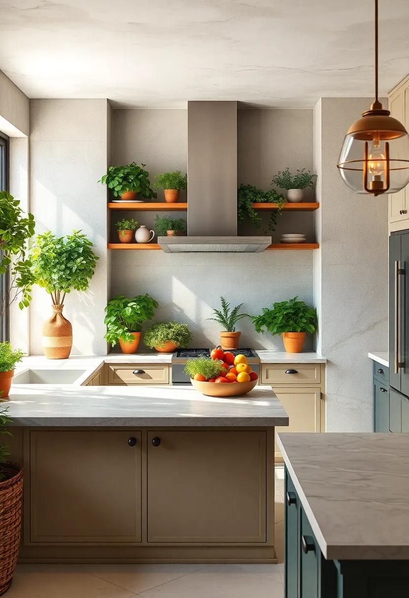 Herb Gardens: Integrate an indoor herb garden for freshness and easy access to culinary‍ essentials,bringing life to your kitchen