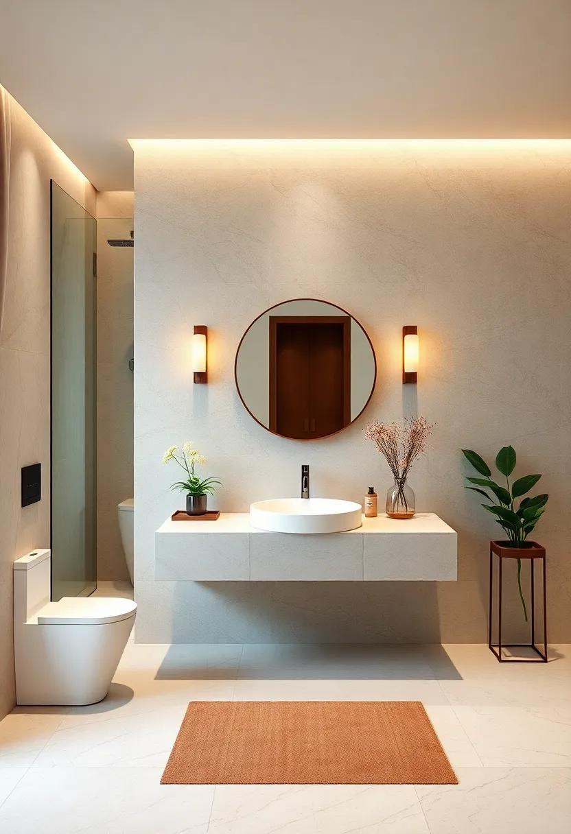 Floating Vanities: A floating ⁣vanity not only saves space but also provides an airy ​feel, making the bathroom ⁤look larger and more sophisticated