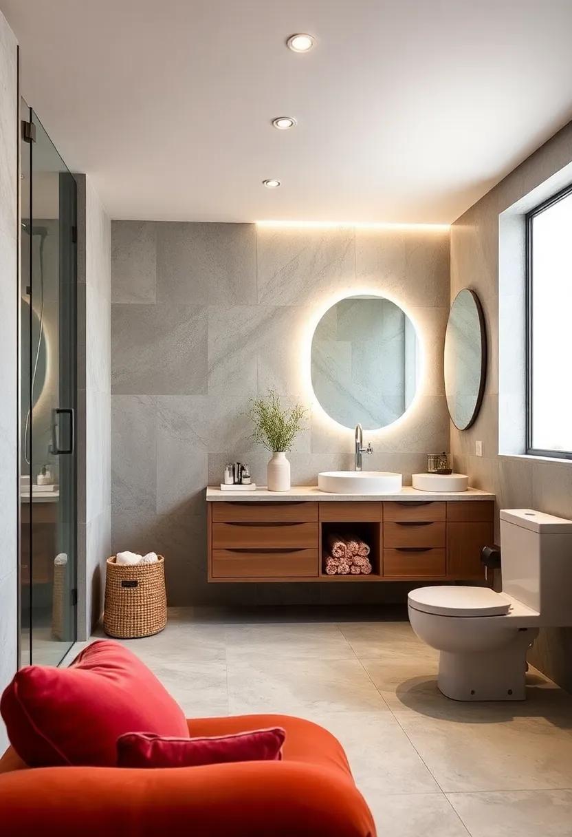 Smart ‌Technology: Consider⁢ integrating smart technology like touchless faucets or mood⁤ lighting to ⁤blend convenience with contemporary styling