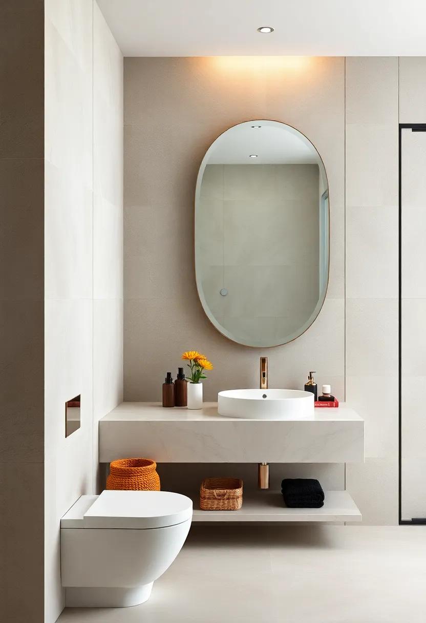 Statement Mirrors:⁣ Choose ⁣an oversized or​ uniquely shaped mirror to serve as a ⁣focal point, making ⁢the space feel larger and more sophisticated