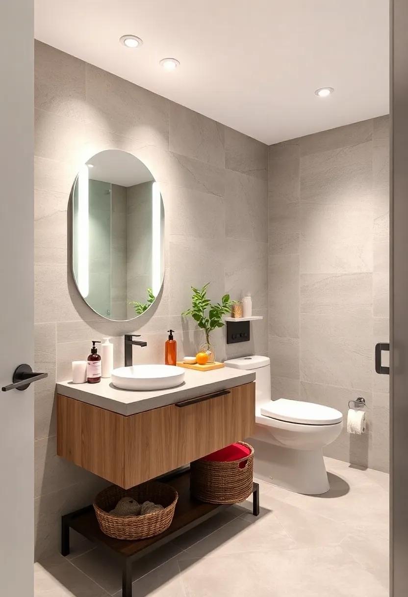 Folding Vanity: Include a compact,foldable vanity that can ‍be tucked away⁢ when not in use,preserving free ‌movement in the bathroom