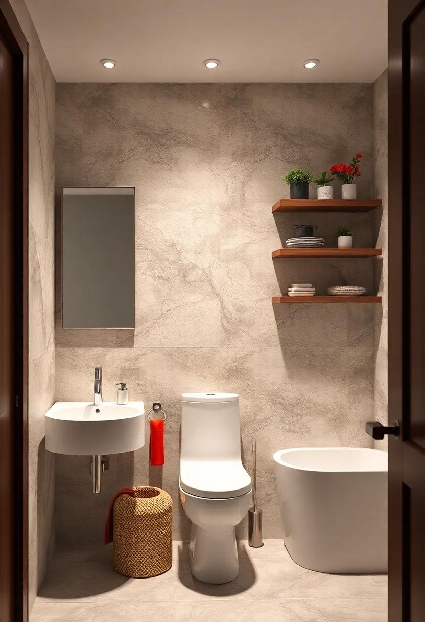 Wall-Mounted Shelving: Maximize vertical space with stylish, floating shelves that hold essentials without taking up floor space