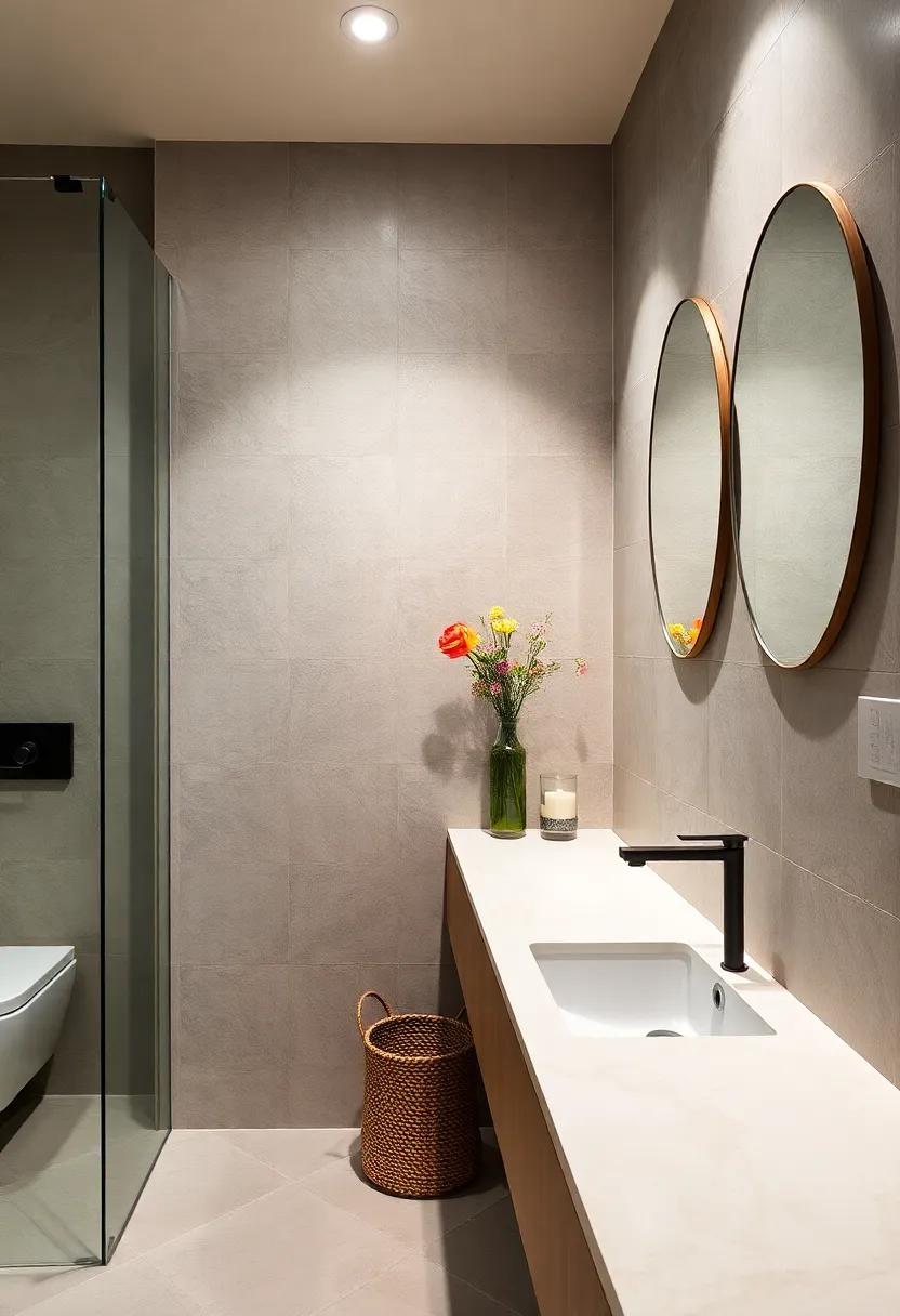 Wall-Mounted Faucets: Install ⁣wall-mounted faucets to free up counter space and enhance the modern design of the bathroom