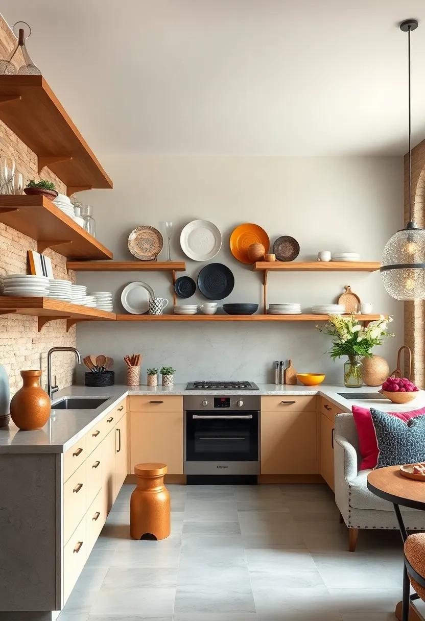 Artistic Display: Use open shelving to‍ display‍ decorative plates, glassware, and artisanal pieces ⁣as a form of art in​ your⁢ kitchen