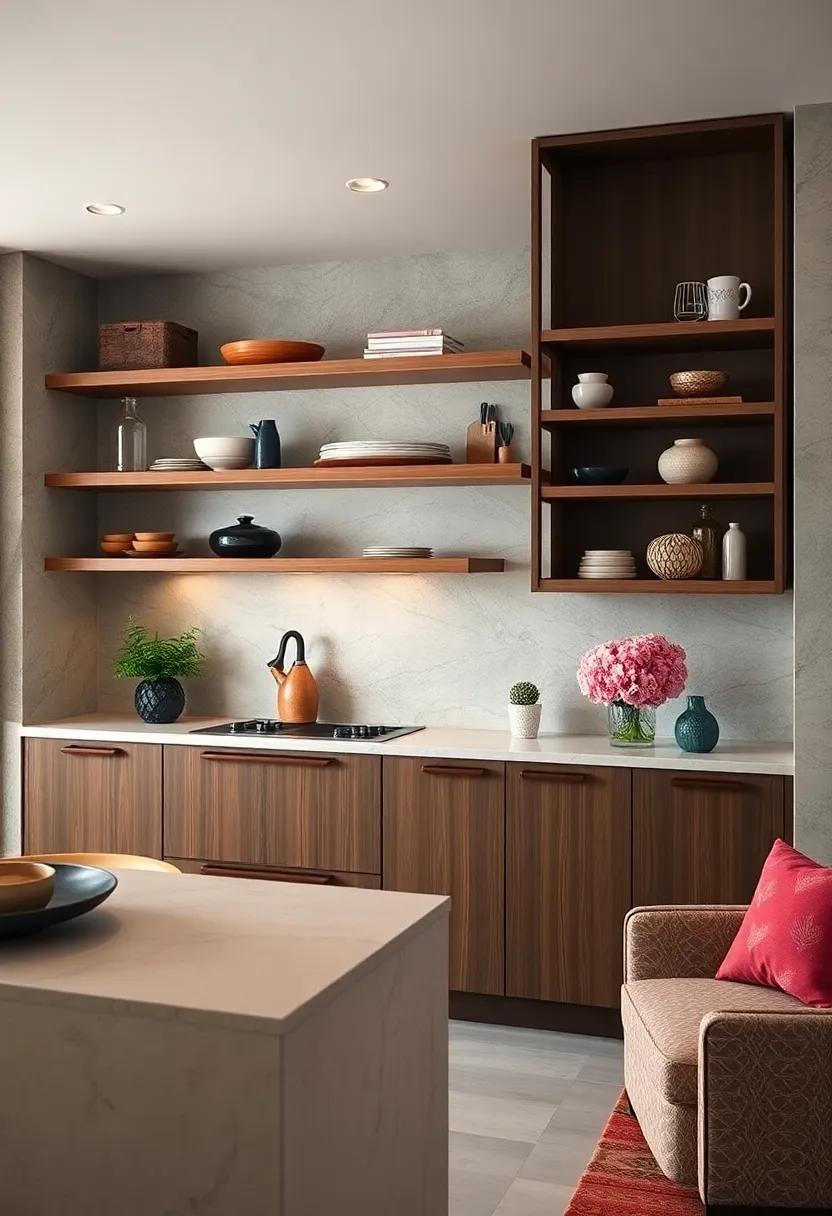 Color Coordination: Choose shelves⁤ that match or complement your cabinets ​to ‌create a seamless design⁢ that feels both ‍cohesive and curated