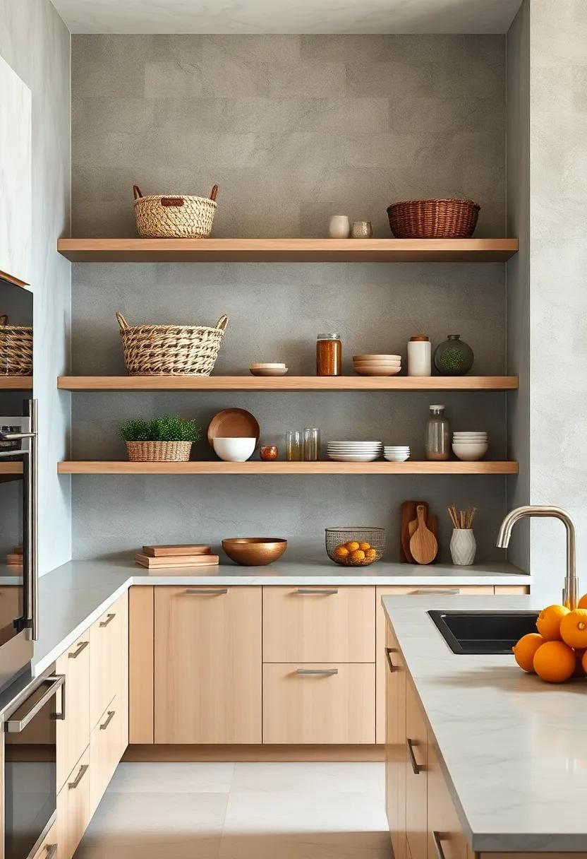 Stylish Storage Baskets: Use ‍decorative baskets on shelves to store smaller items while contributing to an organized and visually appealing setup