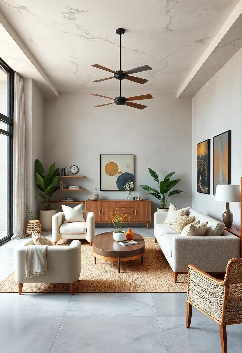 Create Zones: Define areas within⁣ the room by using furniture styles that reflect⁤ modern ‍and vintage vibes for a purposeful layout