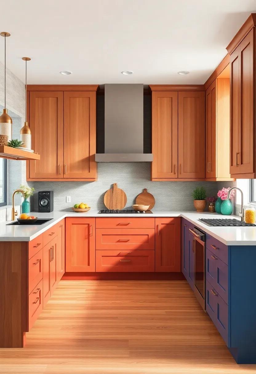Painted Maple Cabinets: Brighten your space with painted maple⁣ cabinets ‌in ‌vibrant hues, offering a unique twist on classic ​wooden‌ cabinetry