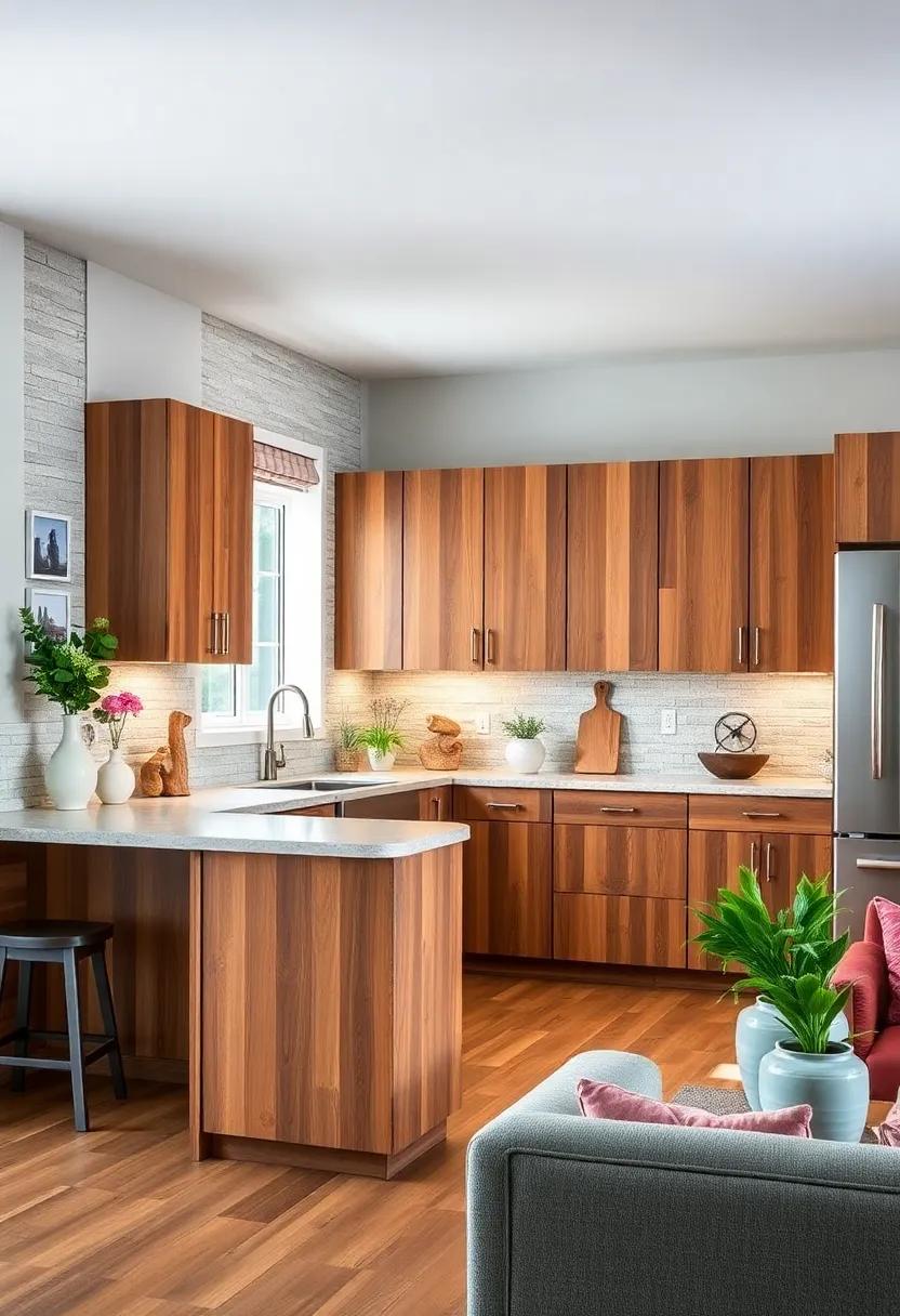 Reclaimed Wood Cabinets: ⁤Go green with reclaimed wood cabinets that tell a⁤ story and bring‍ an eco-friendly charm ⁤to your kitchen design