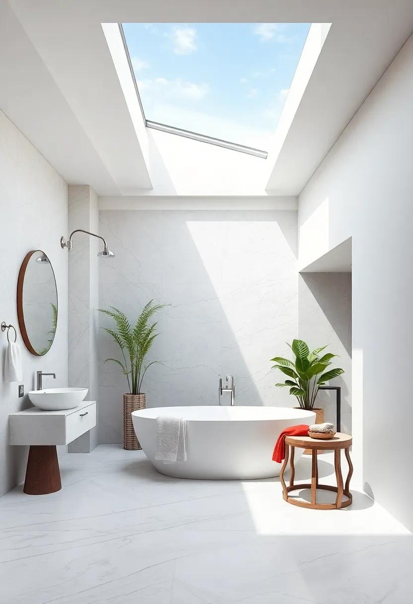 Breathtaking ‌Skylight: Instantly brighten your monochrome oasis and connect it with ‌the outdoors for a refreshing effect