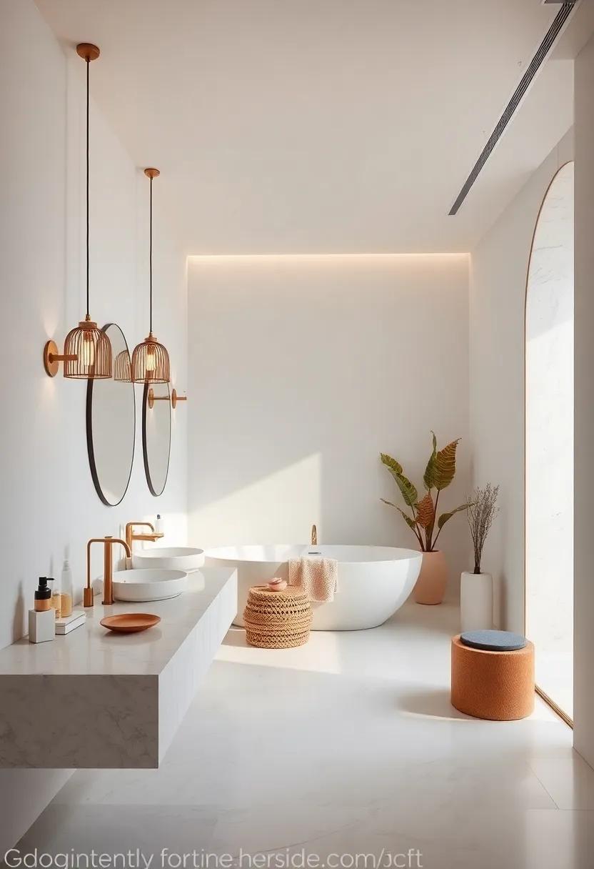 Statement⁤ Lighting ⁢Fixtures: Unique pendant lights ⁣or sculptural sconces serve as focal points and elevate the overall aesthetic