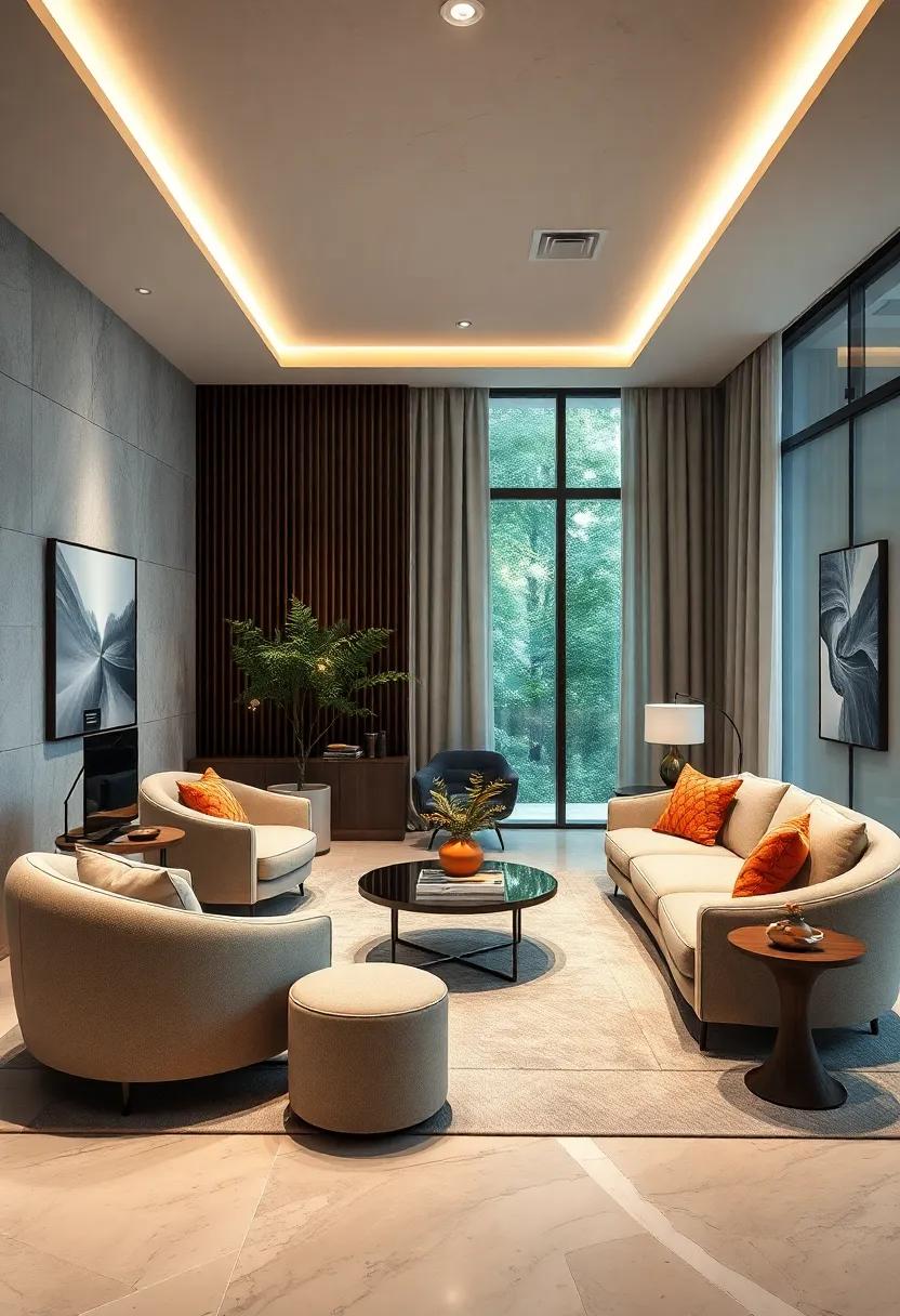 Statement‌ Pieces: Highlight the impact of a sculptural,‍ curved bookshelf that serves⁤ as the focal point of your​ office, combining art with utility