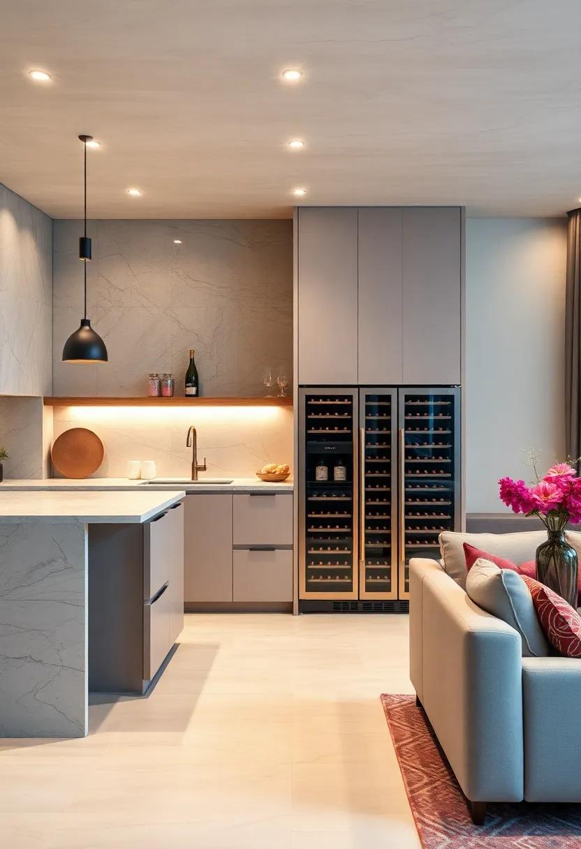 Built-in wine fridge: A stylishly integrated wine refrigerator adds a sophisticated touch for⁤ the wine connoisseur without compromising aesthetics